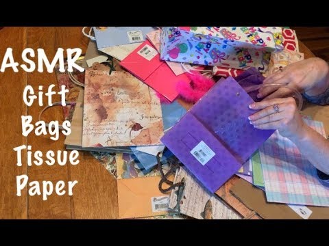 ASMR Request/Paper gift bags/rummage & sorting (No talking)