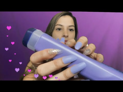 ASMR trigger assortment | purple triggers 💜 tapping, scratching, whispers