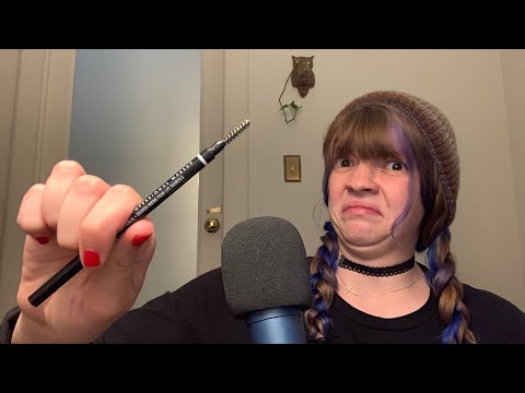 ASMR | Girl Does Your Makeup and Does a REALLY BAD job | Role play (mic scratching included)