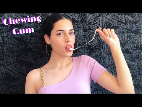 ASMR Gum Chewing & Mouth Sounds & Body Triggers