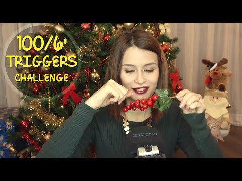 100 TRIGGER (DI NATALE) IN 6 MINUTI! Challenge Asmr