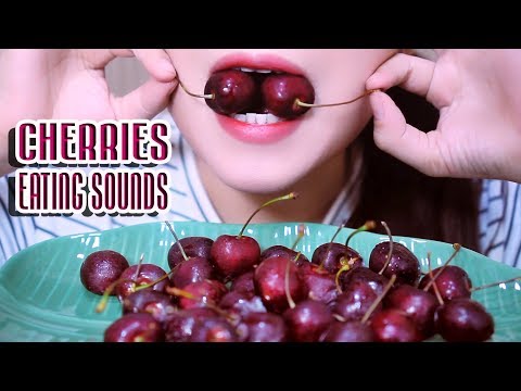 ASMR Cherries Eating Sounds | LINH-ASMR
