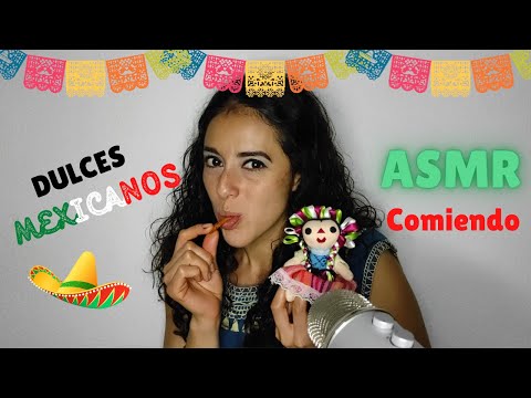 ASMR Comiendo DULCES Mexicanos ¿Cuál es su sabor? 🍭🍬 | ASMR Kat