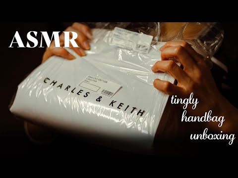ASMR ~ Handbag Unboxing ~ Super Tingly Charles & Keith Bag (no talking)