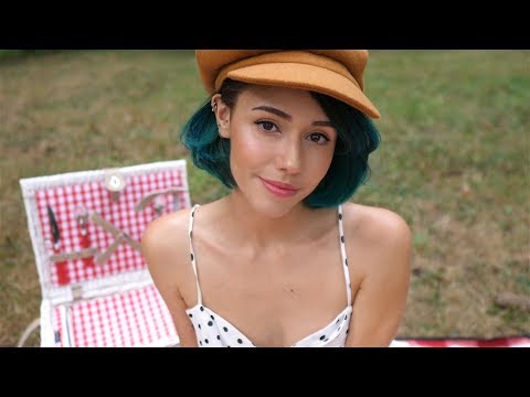 ASMR - Summer Picnic With You  🍒 (soft-spoken, eating, nature sounds)