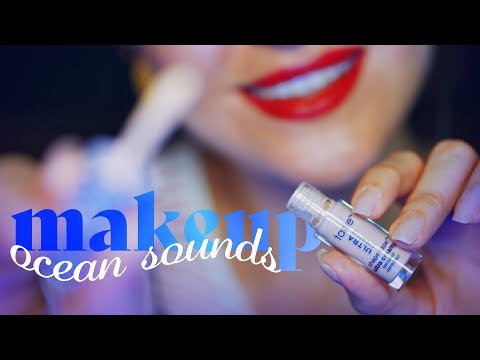 ASMR ~ Doing Your Makeup w/ Ocean Sounds ~ Personal Attention, Layered Sounds