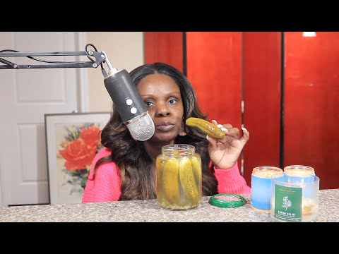 Pickle Snacking ASMR Eating Sounds