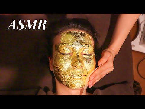ASMR I tried GOLD on my FACE in Japan