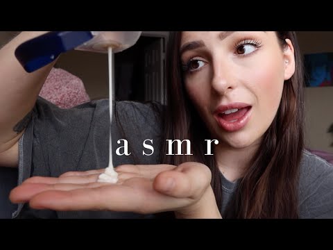 ASMR Tingley Lotion and Skin Sounds | Wet, Sticky, Scratching, Tapping