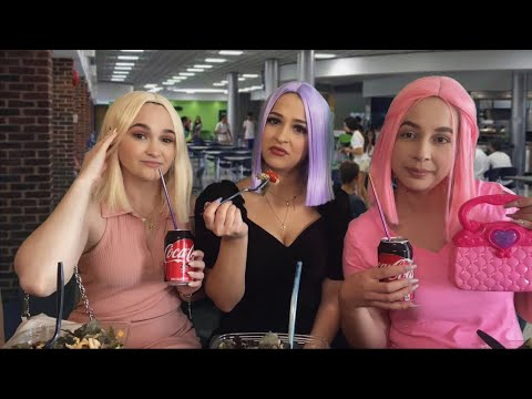 ASMR Mean girls eat lunch with you 🍽🙄 *soft spoken*