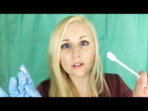 ASMR Face Paint Roleplay | Gloves Up Close | Zombie for Halloween