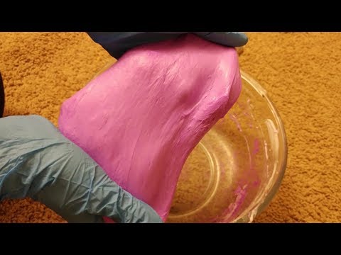 ASMR making and playing with slime! (wet sounds, squishy)