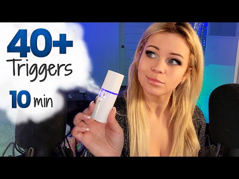 [ASMR] 40 TRIGGERS in 10 minutes to Sleep⭐No Talking⭐