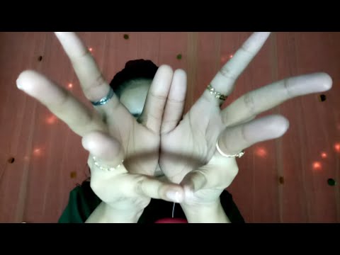 ASMR Hypnotizing Hand Movements with Soft Mouth Sounds