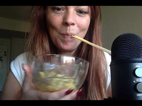 ASMR breakfast noise and junk