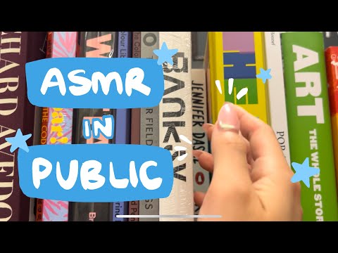 asmr in public: come to barnes & noble with me! + tapping in the car