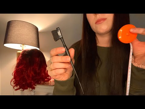 LoFi ASMR Wig Shop | Fitting & Styling (hair sounds)