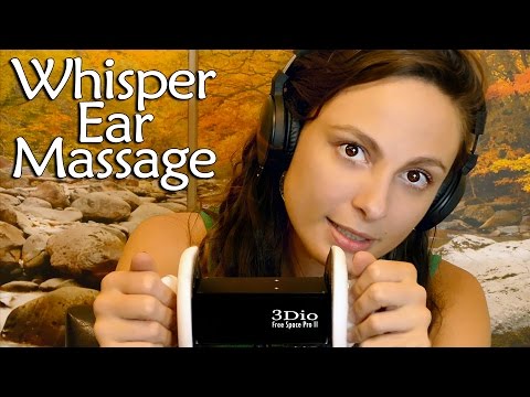 ASMR Whispering Ear Massage For Binaural Ear to Ear Whisper For Relaxation & Sleep