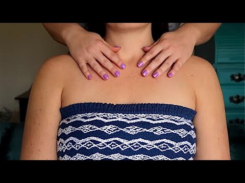 ASMR | Chest, Neck, Shoulders & Arm Scratch with Light Touching