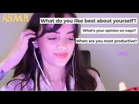 ASMR in English  | Answering the most random questions to make you fall asleep 💤