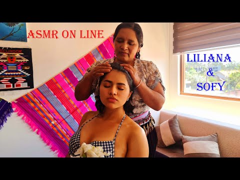 LILIANA & SOFY FULL BODY ASMR MASSAGE WITH SOFT SOUNDS AND WHISPERS FOR  SLEEP DEEPLY