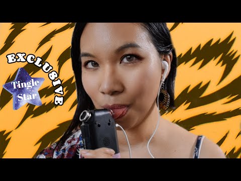 ASMR SLOW TASCAM MIC LICKING & TAPPING + Hand Movements 👅😜 [Tingle Star Exclusive Teaser]