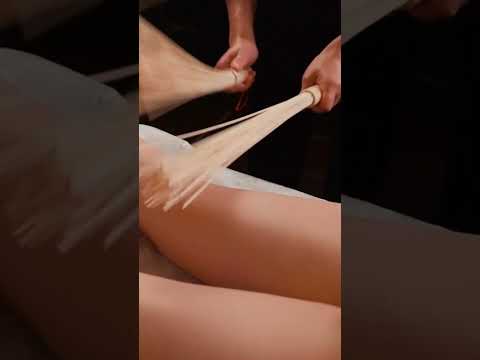 Foot and leg ASMR massage for Lisa - back pain relief #asmr