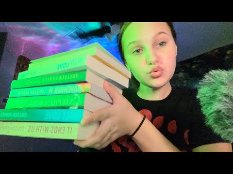 ASMR | book haul (tapping, word tracing)