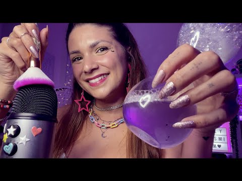 ASMR that will make you sleep - tapping, scratching, fluffy mic massage