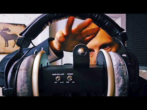 ASMR Sounds of headphones on 3Dio ears