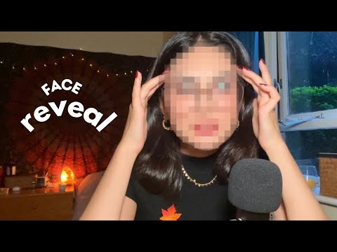 ASMR face reveal 👀 (whispering, soft spoken, mic testing, mic scratching, facts about me)