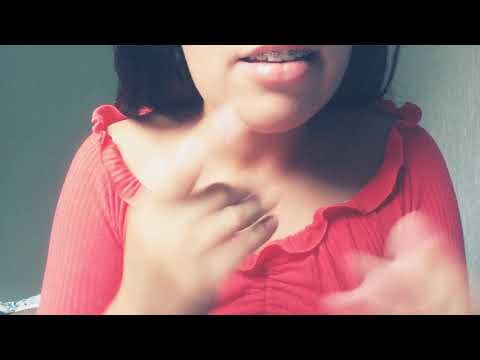 Asmr scratching shirt and mouth sounds