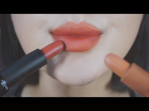 [한국어 ASMR] 💄매트 립스틱 발라보며 입소리💋 + 립세럼 선물 이벤트🎁with 유원마이립스🎁 Applying Matte Lipsticks, Mouth Sounds