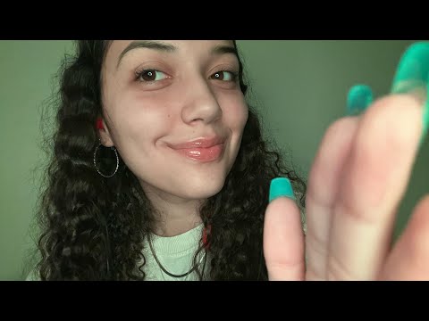 ASMR tingly trigger words w/ mouth sounds & inaudible whispering