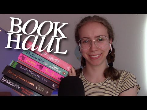 📚 Giant ASMR book Haul 📚 I bought SO MANY NEW BOOKS (whispering, tapping, page flipping, ...)