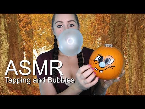 ASMR Tapping and blowing bubbles