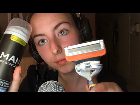ASMR| Your girlfriend shaves/trims your beard