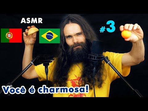 My third ASMR video in Portuguese (Brazilian) (Sussurros, Português, Para Relaxar, a few triggers)