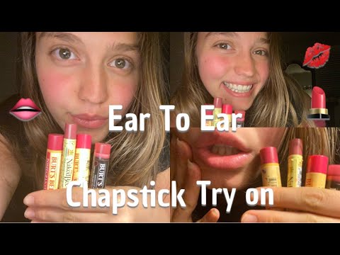 ASMR Chapstick Application ( Ear To Ear  Mouth Sounds )