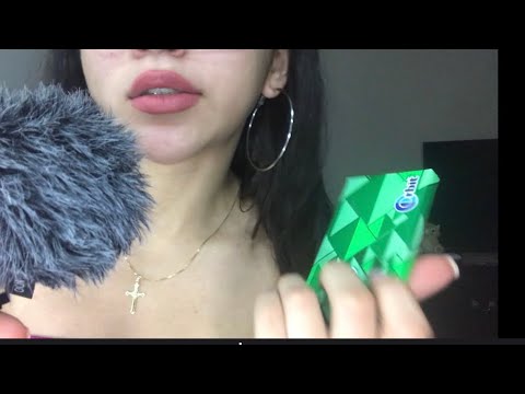 [ASMR] Gum chewing (Blowing bubbles) and Tapping 😴❤️|Mouth Sounds Pt.1