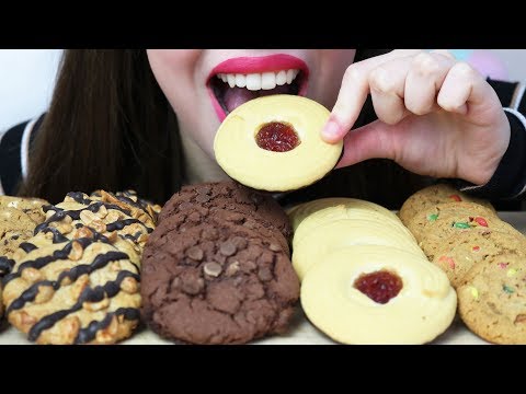 ASMR COOKIE CHALLENGE (Chocolate Chip & more) CRUNCHY Eating Sounds