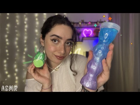 🌙 ASMR FRANÇAIS : ON TESTE PLEINS DE NOUVEAUX TRIGGERS🍪(pinceau siréne,slime xxl...) #asmr