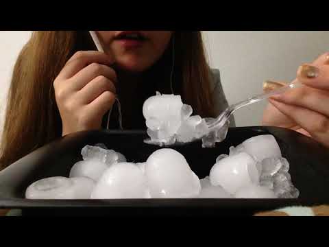 Asmr Eating igloo and sonic ice