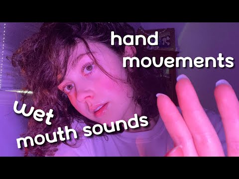 ASMR | repeating MY intro! with wet mouth sounds and hand movements (trigger words, repetition)