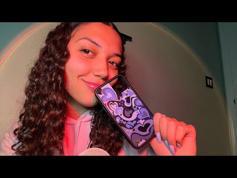 ASMR~fast tapping and scratching on my phone case collection