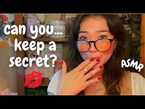 can you keep a secret? If so, you'll get a kiss |ASMR| mouth sounds | personal attention