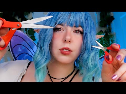 ASMR Fairy Fixes Your Aura (plucking and snipping stress)