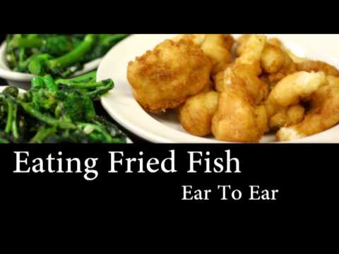 Binaural ASMR Eating Fried Fish, Ear To Ear l Mouth Sounds