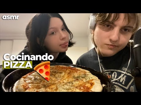 asmr español haciendo pizza con mi novia 🍕