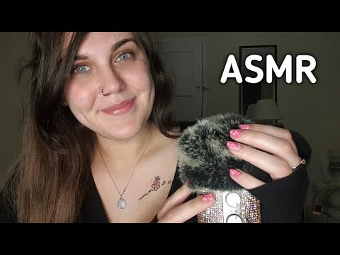 ASMR // Fluffy Mic Scratching / Face Touching & Brushing / Personal Attention 💖 //